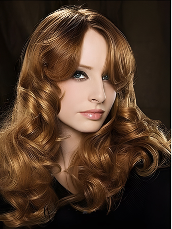 Fashionable Synthetic Wavy Lace Front Wig