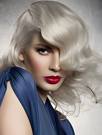 Fashionable Synthetic Wavy Capless Wig