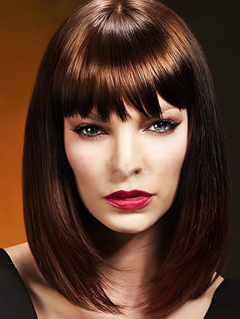 Pleasant Synthetic Straight Capless Wig