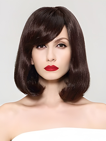 Classic Synthetic Straight Capless Wig