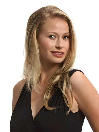 Long Natural Straight Synthetic 3/4 Wig