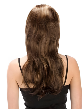 Long Natural Wavy Synthetic 3/4 Wig