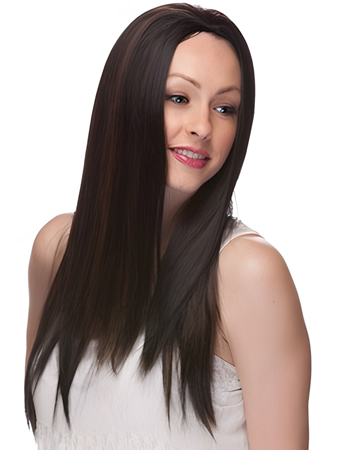 High Quality Straight Capless Long Synthetic 3/4 Wig