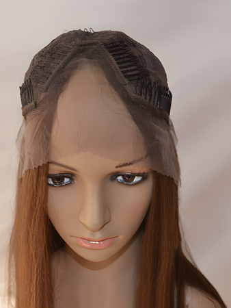 Long Straight Lace Front Human Hair U Part Wig