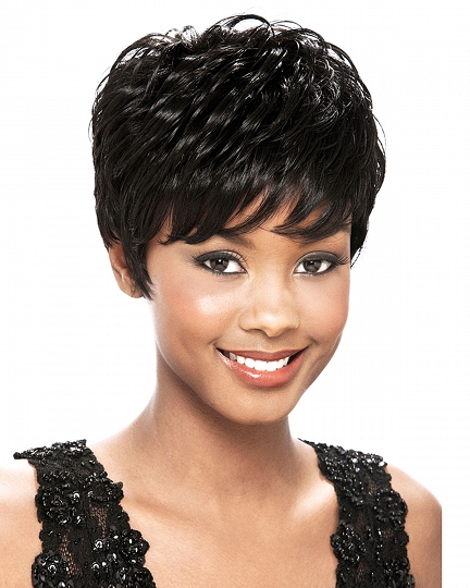 Short Black Pixie Cut Wig for Black Women