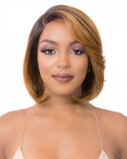 Sleek Ombre Bob Wig with Side Part for Women – Natural Straight Short Human Hair Style