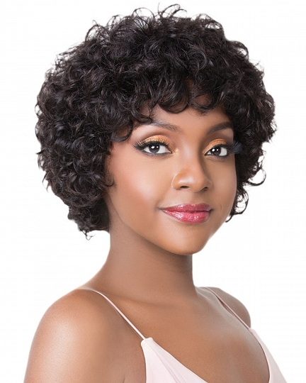 Short Afro Curly Wig for Black Women – Natural Look, Soft Synthetic Hair, Heat Resistant, Full Volume