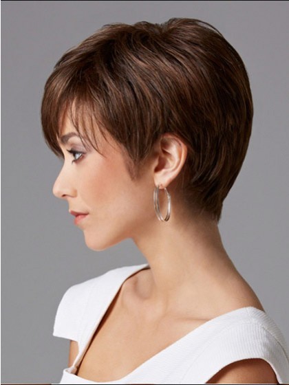 Short Straight Human Hair Wig