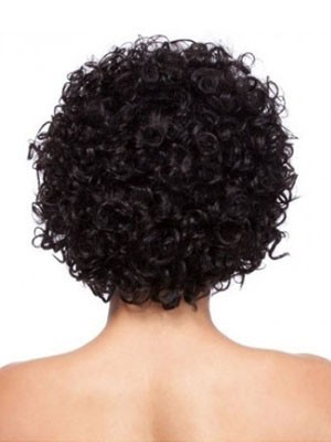 Classic Curly Medium African American Wig