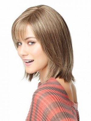 Most Popular Angled-Cut Shoulder Length Human Hair Wig