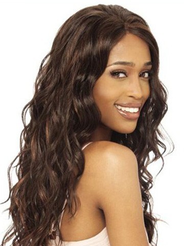Body Wavy Remy Human Hair Lace Front African American Wig