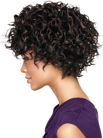 Fabulously Full-On Curly Synthetic African American Wig