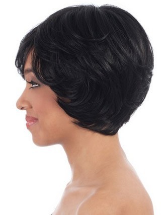 Short Capless Synthetic African American Wig