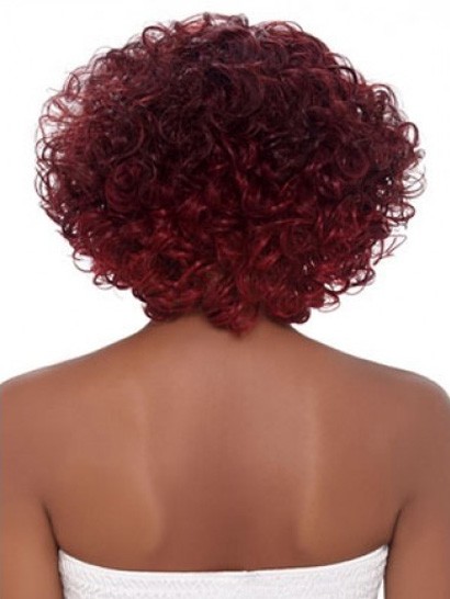 Comfortable Curly African American Wig Without Bangs