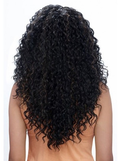 Layered Curly Long Synthetic African American Wig