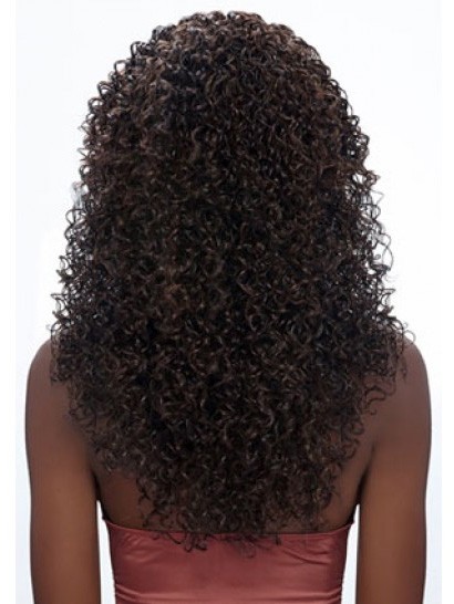 Curly Long African American Wig Without Bangs