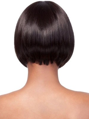 Short Lace Front Human Hair African American Wig