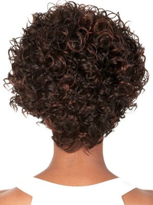 Lace Front Short Curly Human Hair African American Wig