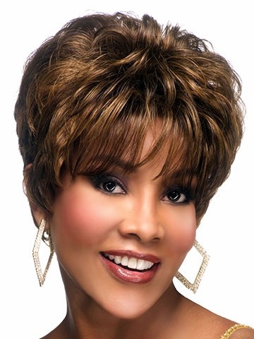 Romantic Lace Front Wavy African American Wig