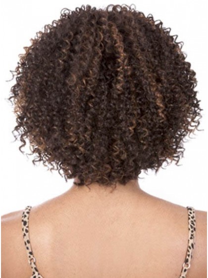 Natural Medium Curly African American Wig