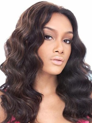 Modern Human Hair Lace Front Wavy Wig