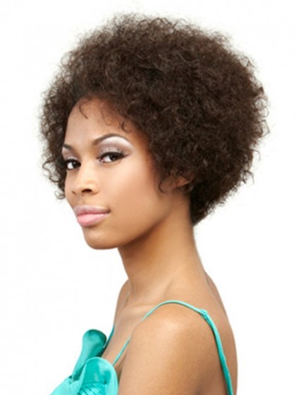 Nora Tight Spiral Curly Remy Human African American Wig