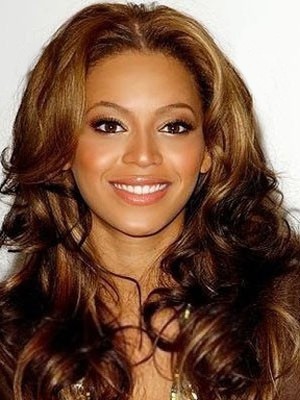 Elegant Human Hair Long Wavy Lace Front Wig