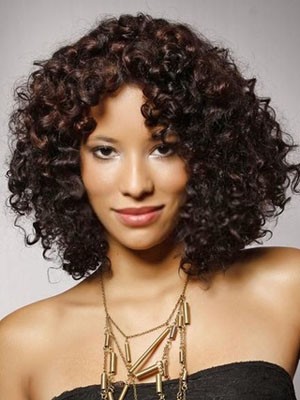Chic Synthetic Lace Front Curly Wig