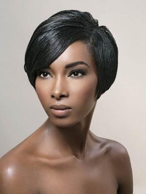 Natural Synthetic Straight Full Lace Wig