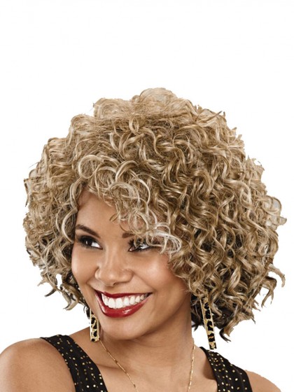 Layered Lace Front Remy Human Hair Curly African American Wig
