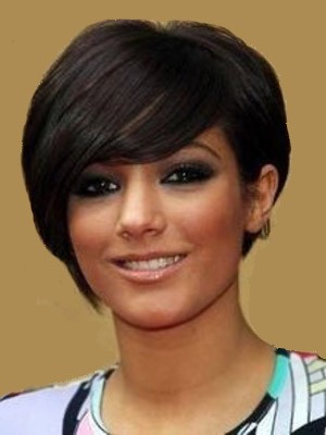 Affordable Capless Remy Human Hair Straight African American Wig