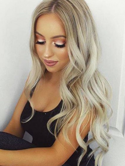 Wonderful Wavy Remy Human Hair African American Lace Front Wig
