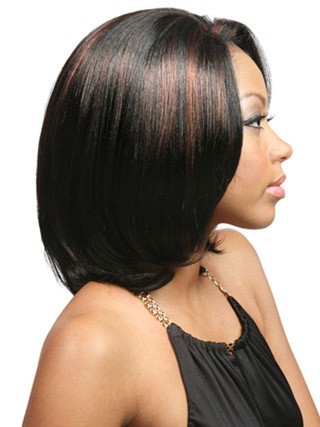 Mid-Length Full Layered Lace Front African American Wig