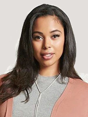 Pretty Lace Front Synthetic African American Straight Wig