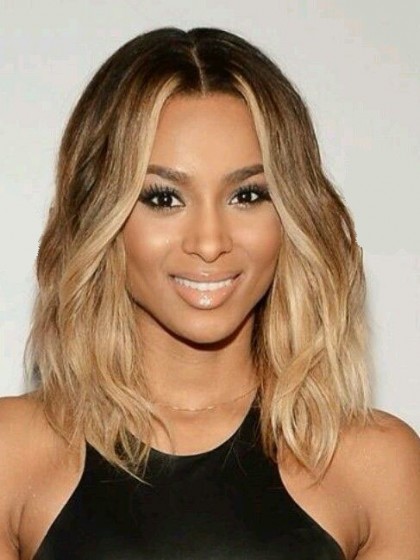 Affordable Wavy Remy Human Hair Lace Front African American Wig