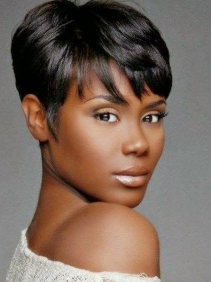 Durable Straight Synthetic Capless African American Wig