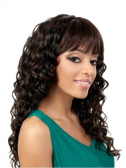 Romantic Curly Synthetic African American Capless Wig