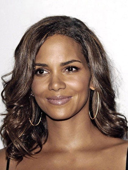 Natural Wavy Synthetic Lace Front African American Wig