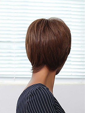 Classic Capless Synthetic African American Straight Wig