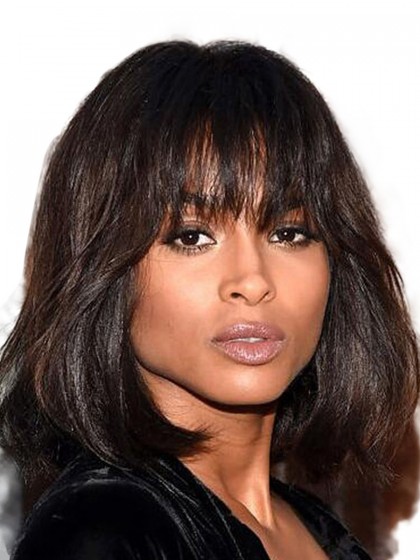 Magnificent Wavy Synthetic African American Capless Wig