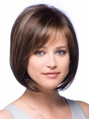 Bob Style Short Modern Full Lace Straight Wig