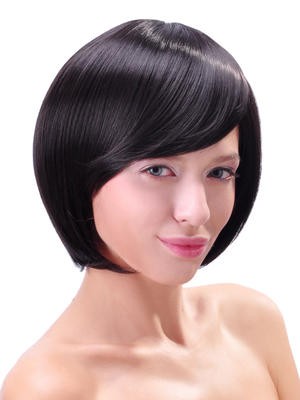 Pretty Layered Synthetic Chin Length Bob Wig