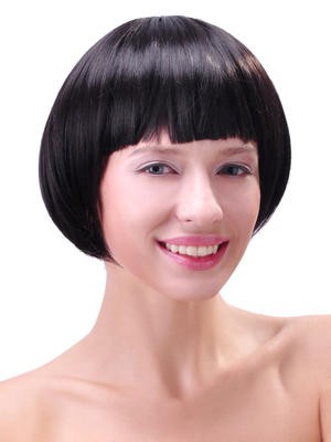 Cute Sleek Short Synthetic Bob Wig