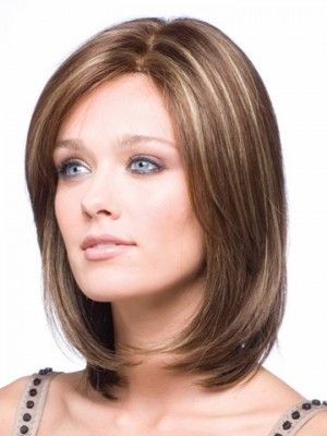 Bob Style Shoulder Length Straight Lace Front Wig