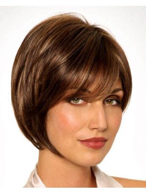 Elegant Synthetic Straight Monofilament Bob Wig