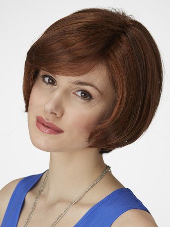 Fashionable Medium Length Human Hair Bob Wig