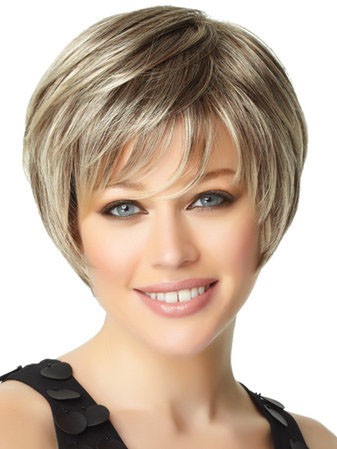 Straight Layered Stylish Synthetic Bob Wig