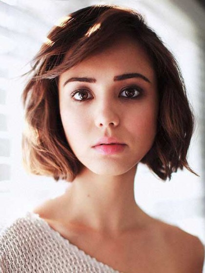 Top Quality Lace Front Wavy Remy Human Hair Bob Wig