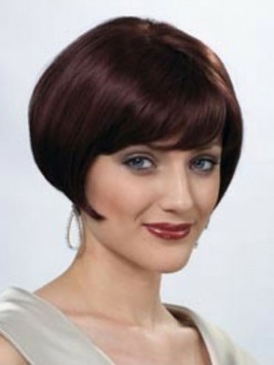 Elaborately Capless Straight Synthetic Bob Wig