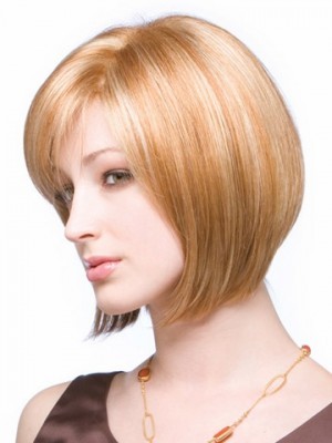 Bob Style Short With Side Bangs Wig